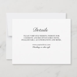 Cartão de gabinete preto e branco em formato cláss