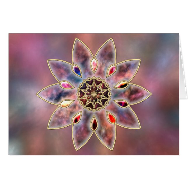 Cartão de Galáxias Marmoreadas (Frente Horizontal)