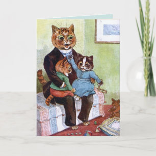CARTÃO DE GANHAMENTO DE pai DE ANIVERSÁRIO CAT LOU