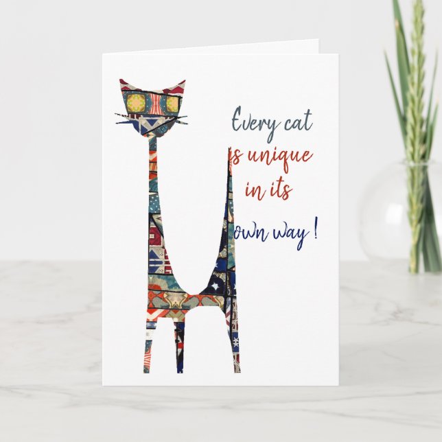 Cartão de gato (Frente)