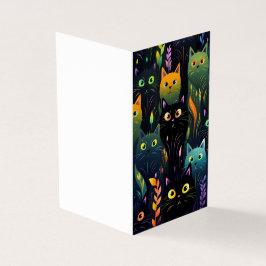 Cartão de gato bonito