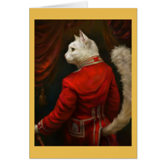 Cartão de gato de Tribunal de Dapper