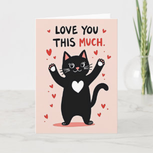 Cartão de Gato 'Eu Te Amo Tanto'
