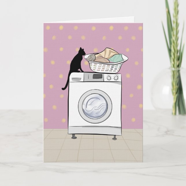 cartão de Gato Fofo (Frente)