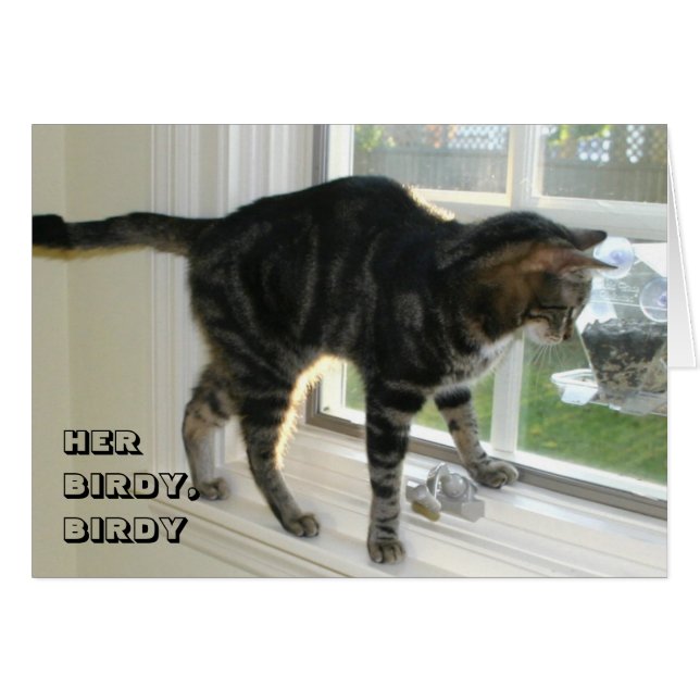 Cartão de gato LOL (Frente Horizontal)