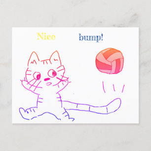 cartão de gato vollayball3