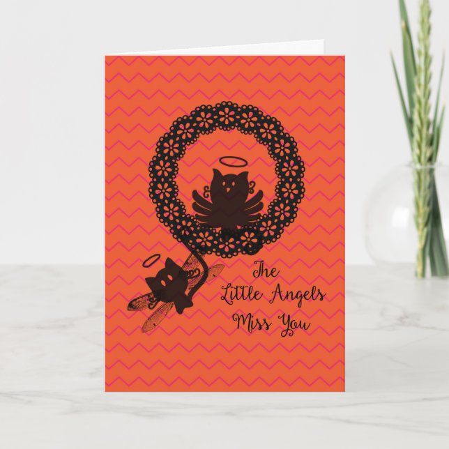 Cartão de Gatos Fora da Faculdade (Frente)