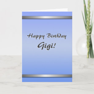 Cartão de Gigi do feliz aniversario (simples,