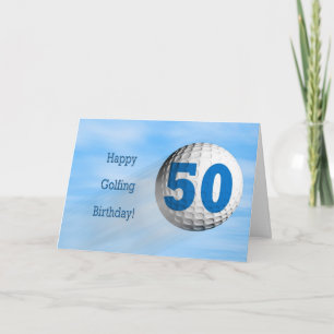 Cartão de golfe de 50 anos