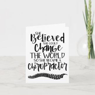 Cartão de graduação Chiropractic, cartão de gradua