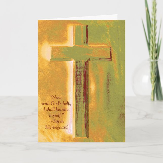 Cartão de Graduação de Cotação Seminária Kierkegar (Frente)