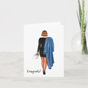 Cartão de Graduação de Enfermagem Chic Personaliza