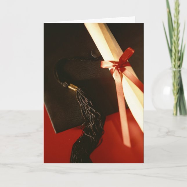 Cartão de Graduação de Fita Vermelha, Cartão Morta (Frente)