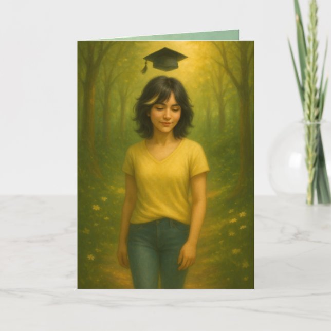 Cartão de Graduação de Identidade Personalizado Ca (Frente)