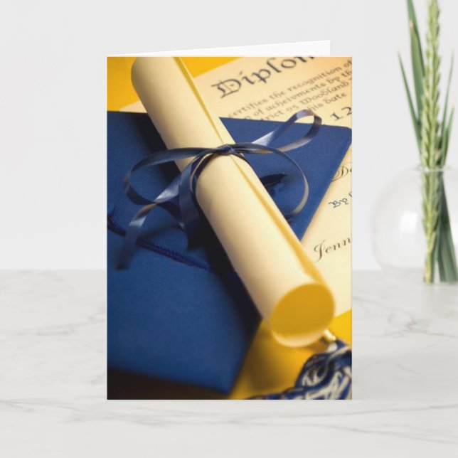 Cartão de Graduação Diploma (Frente)