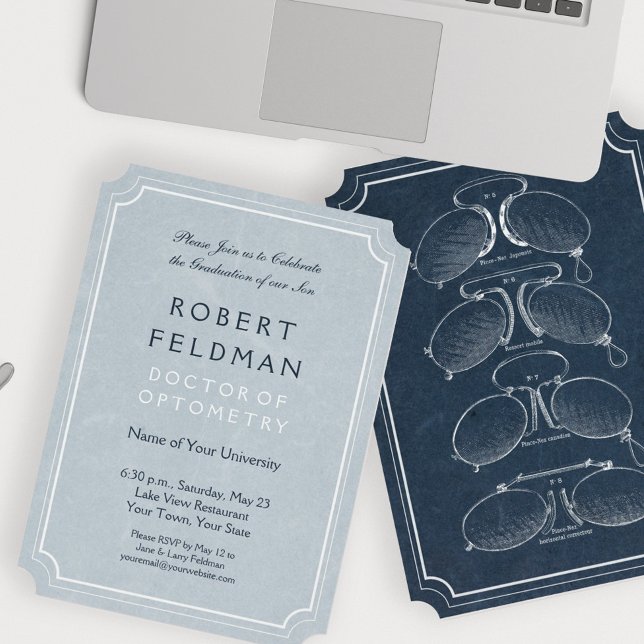 Cartão de Graduação do Médico Ocular (Criador carregado)