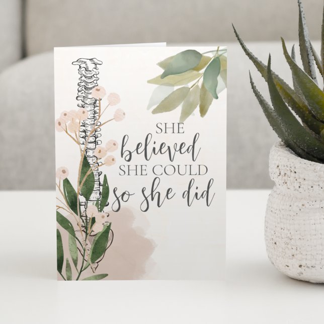 Cartão De Graduação Floral Da Coluna, Cartão De Gr (Criador carregado)