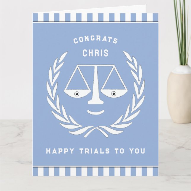 Cartão de Graduação na Faculdade de Direito (Frente)