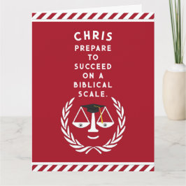 Cartão de Graduação para Faculdade de Direito