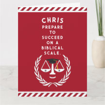 Cartão de Graduação para Faculdade de Direito