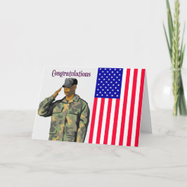 Cartão de Graduação para Homem e Bandeira do Campo