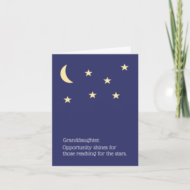 Cartão de Graduação para neta (Frente)