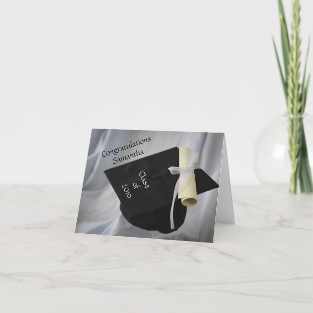 Cartão de graduação personalizado (Frente)