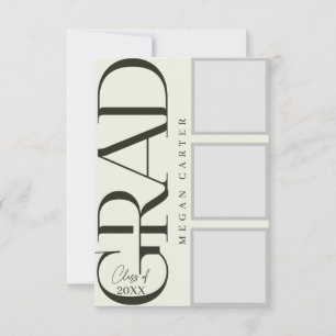 Cartão de Graduação Personalizado Moderno de 2025