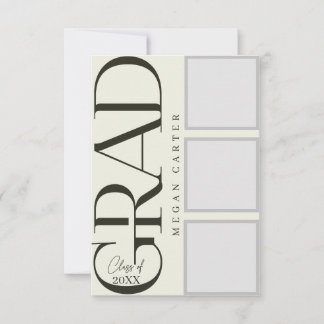 Cartão de Graduação Personalizado Moderno de 2025