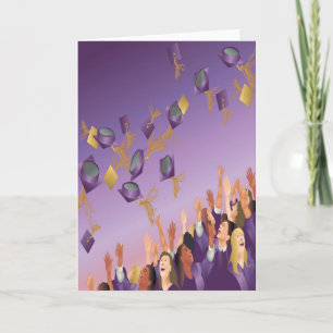 Cartão de Graduação-Púrpura