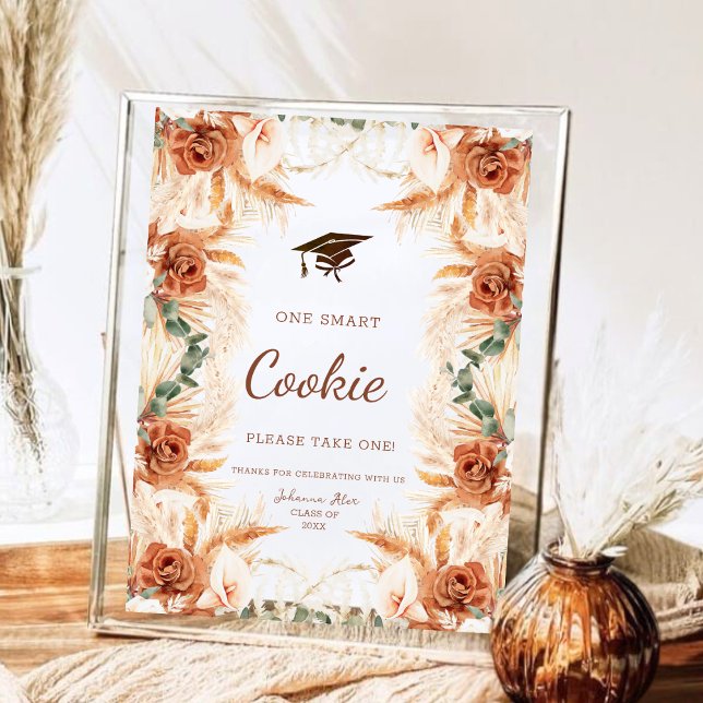 Cartão de Graduação Smart Cookie | Boho Terracotta (Criador carregado)