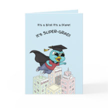 Cartão de Graduação Super Grad Bluebird