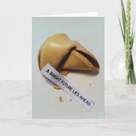 Cartão de graduação. Um biscoito inteligente.