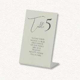 Cartão de Gráfico de Assentos da Mesa de Casamento