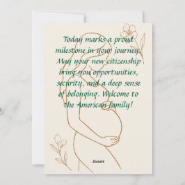 Cartão de Gravidez Minimalista