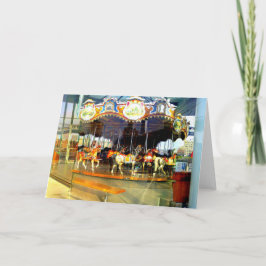 CARTÃO DE GREETING DO PARQUE CAROUSEL-BROOKLYN DA 