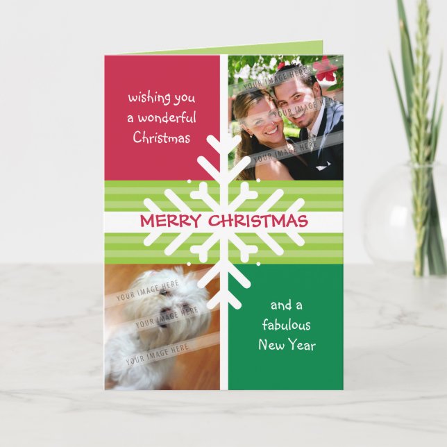 CARTÃO DE GREETING DOBRADO: dissecação do floco de (Frente)