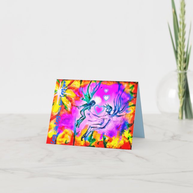 CARTÃO DE GREETING FAERIES (Frente)