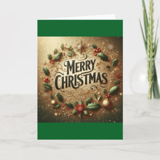 Cartão de Grinalda de Natal