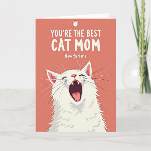 Cartão de Grito da Mamãe do Gatinho Fofinho