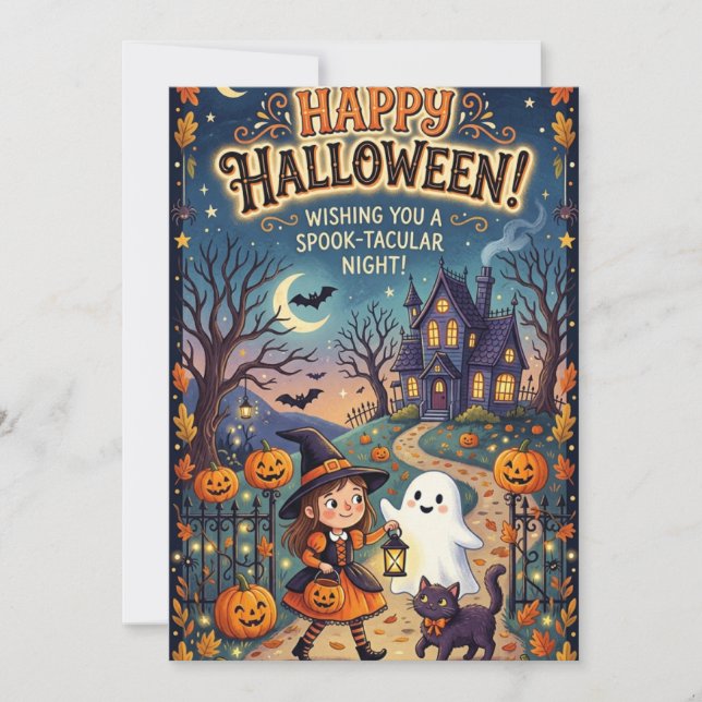 Cartão de Halloween (Frente)