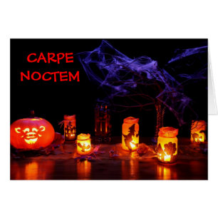 Cartão de Halloween CARPE NOCTEM