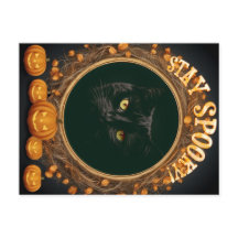 Cartão de Halloween. Continue assustador!