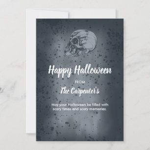 Cartão de Halloween de Skull & Bones