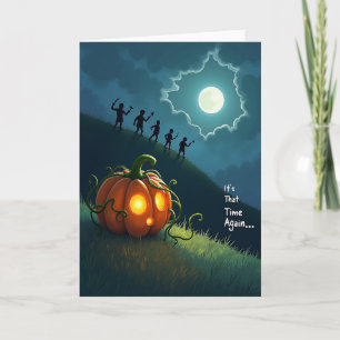 Cartão de Halloween É Aquela Hora Outra Vez