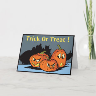 Cartão de Halloween Goofy Jack-O-Lantern Trio