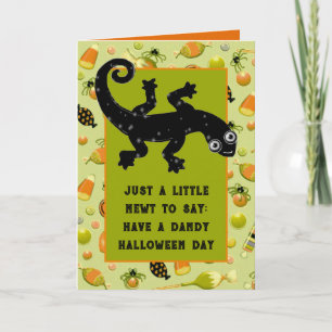 Cartão de Halloween para Crianças Engraçadas