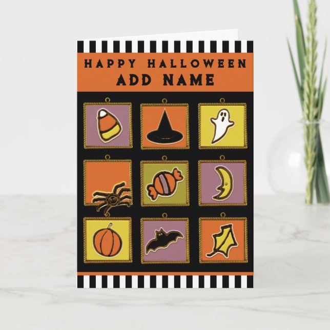Cartão de Halloween Personalizado para Crianças (Frente)