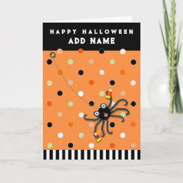 Cartão de Halloween Personalizado para Crianças