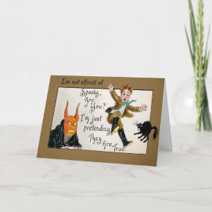 Cartão de Halloween Retro Spooks